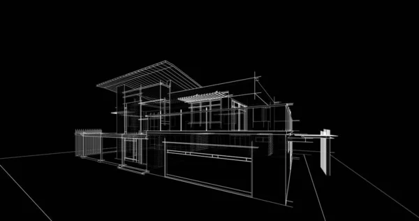 House Concept Sketch Illustration — Stock Photo, Image