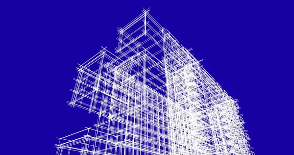 Illustration City Architecture Buildings — Stock Photo, Image