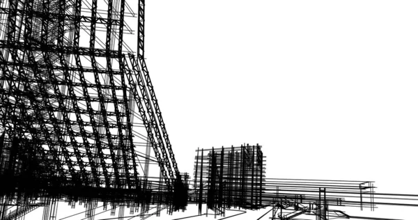 Dessins Architecturaux Illustration Illustration — Photo