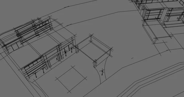 建筑建筑建筑3D — 图库照片