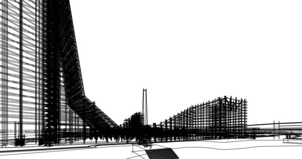 Dessins Architecturaux Illustration Illustration — Photo