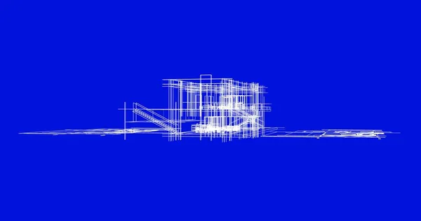 Эскиз Концепции Дома Иллюстрация — стоковое фото