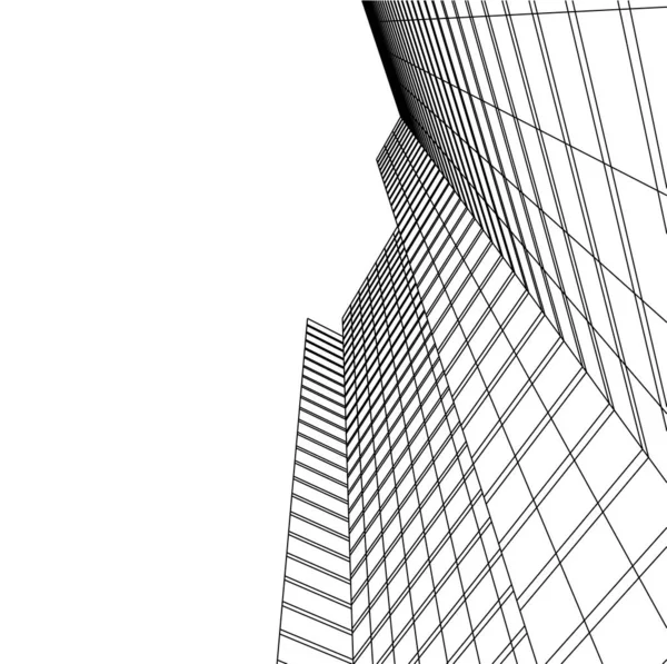 Antecedentes Futuristas Rascacielos Ciudad — Foto de Stock