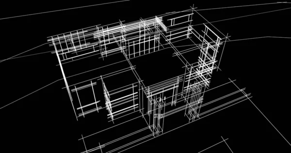 Illustratie Van Stad Architectuur Gebouwen — Stockfoto