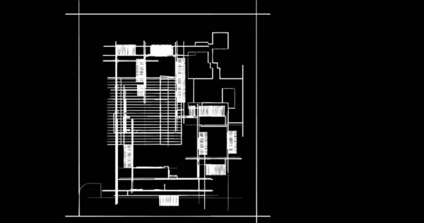 Conception Maison Croquis Illustration — Photo