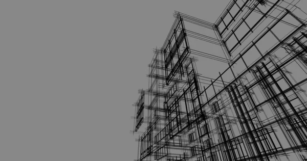 Architecture Bâtiment Construction Illustration — Photo