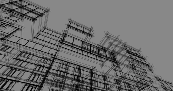 Architecture Building Construction Illustration — Stock Photo, Image