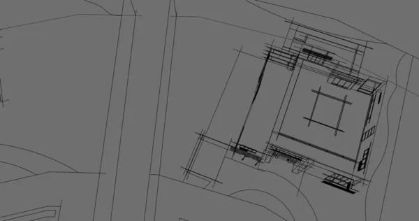 Архитектурное Строительство Иллюстрация — стоковое фото