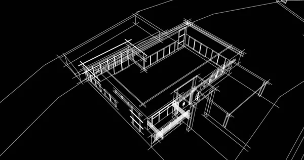 Ilustracja Architektura Miasta Budynków — Zdjęcie stockowe