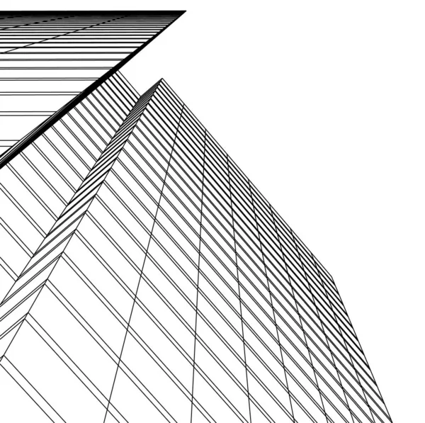 Futuristic City Skyscrapers Background — Stock Photo, Image