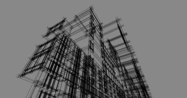 Architecture Building Construction Illustration — Stock Photo, Image