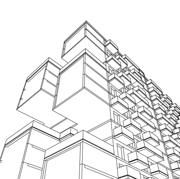 Arquitectura Edificio Ilustración — Foto de Stock