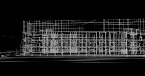 Архитектурные Чертежи Иллюстрация Иллюстрация — стоковое фото