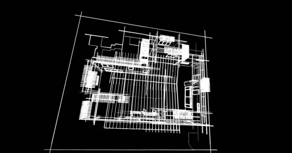 Conception Maison Croquis Illustration — Photo