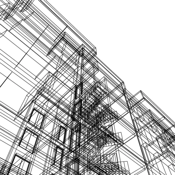 Arquitetura Edifício Ilustração — Fotografia de Stock