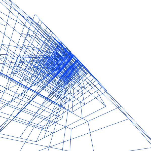 建筑建筑3D — 图库照片