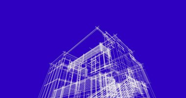 Ev kavramı kroki 3d çizim