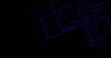 Binanın mimari 3d çizim çizim ev