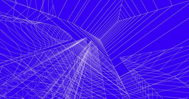 şehir mimarisi ve binalar 3D çizimi 