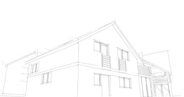 mimari çizimleri 3B illüstrasyon - illüstrasyon