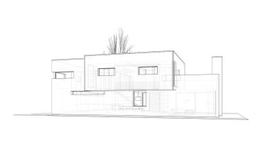 İnşaat 3d çizim Bina mimari