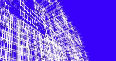 şehir mimarisi ve binalar 3D çizimi 