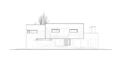 İnşaat 3d çizim Bina mimari