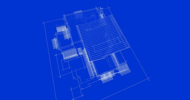 Ev kavramı kroki 3d çizim