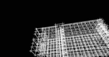 Şehir Mimarlık ve yapı 3D çizimi