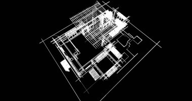 Ev kavramı kroki 3d çizim