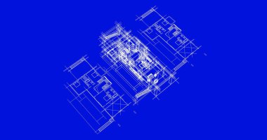 Ev kavramı kroki 3d çizim