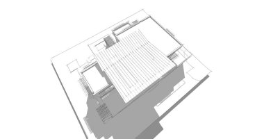 Ev kavramı kroki 3d çizim