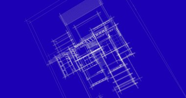 Ev kavramı kroki 3d çizim