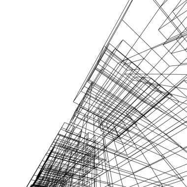 mimari yapı 3d çizim 