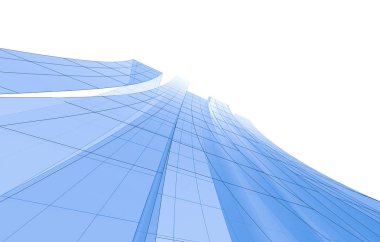 mimari çizimleri 3B illüstrasyon - illüstrasyon