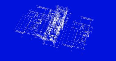 Ev kavramı kroki 3d çizim