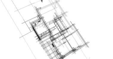 Ev kavramı kroki 3d çizim