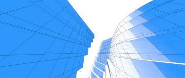 Şehir Mimarlık ve yapı 3D çizimi