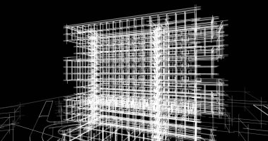 Şehir Mimarlık ve yapı 3D çizimi