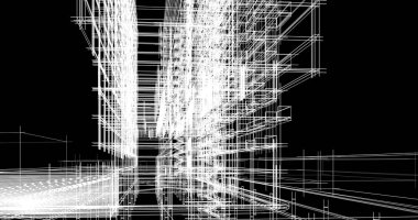 Şehir Mimarlık ve yapı 3D çizimi