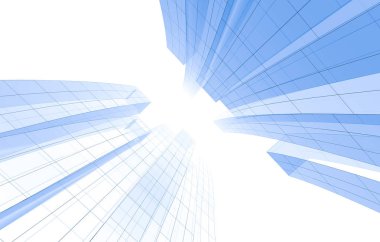 Binanın mimari 3d çizim çizim ev