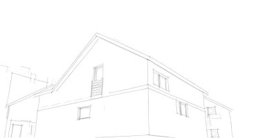 mimari çizimleri 3B illüstrasyon - illüstrasyon