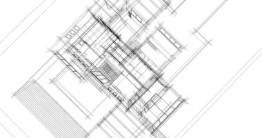 Ev kavramı kroki 3d çizim