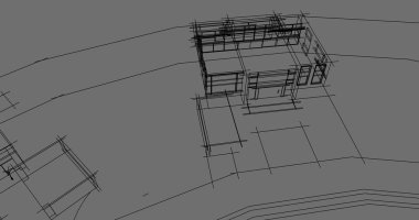 İnşaat 3d çizim Bina mimari