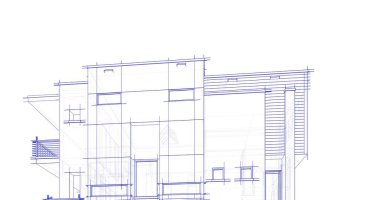 Ev kavramı kroki 3d çizim