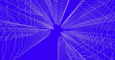 şehir mimarisi ve binalar 3D çizimi 