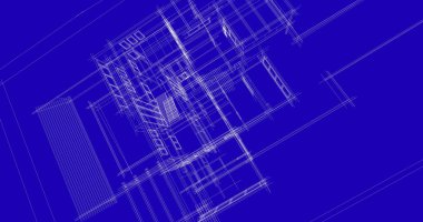 Ev kavramı kroki 3d çizim