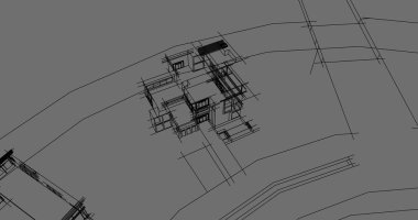 İnşaat 3d çizim Bina mimari
