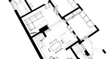 Ev kavramı kroki 3d çizim