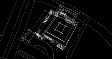 şehir mimarisi ve binalar 3D çizimi 